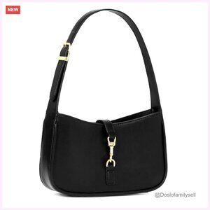 Faux Leather Shoulder Bag Small Purse Everyday Handbag Trendy Accessory